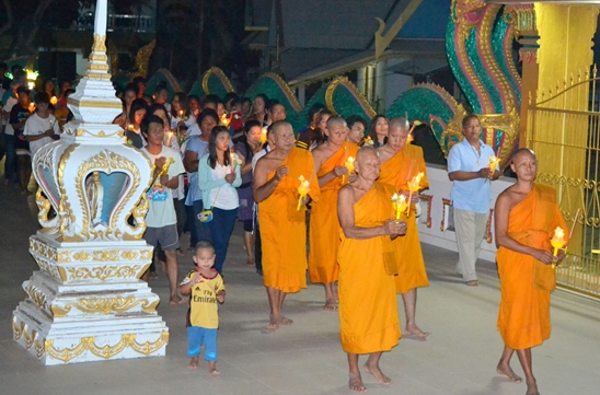 Makha Bucha Day in Pattaya