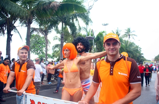 Souped-up beds dash down Beach Road