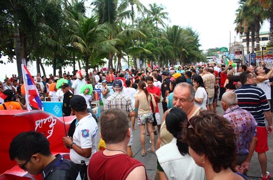 Souped-up beds dash down Beach Road