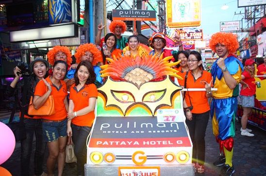 Souped-up beds dash down Beach Road