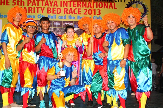 Souped-up beds dash down Beach Road