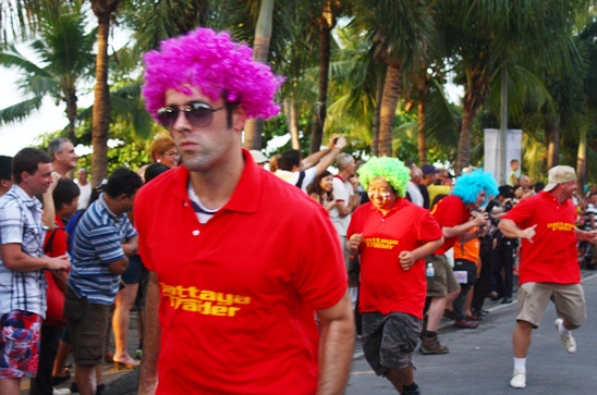 Souped-up beds dash down Beach Road