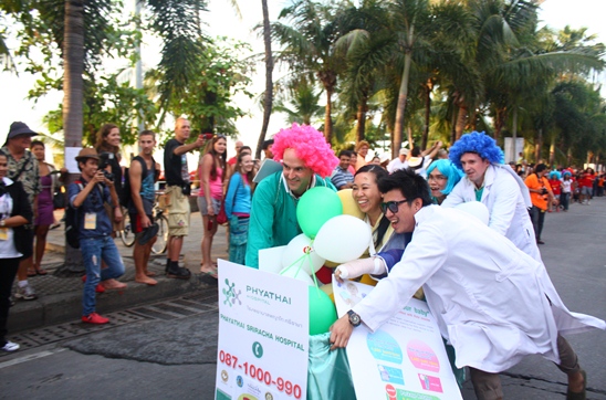 Souped-up beds dash down Beach Road