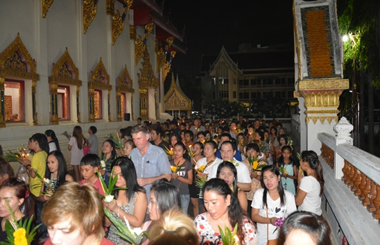 Asalha Buja Day & Buddhist Lent & Candles Parades in Pattaya 2014