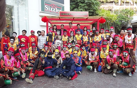 Dragons roam Pattaya as city marks start of Chinese New Year