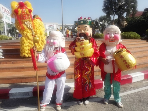 Dragons roam Pattaya as city marks start of Chinese New Year