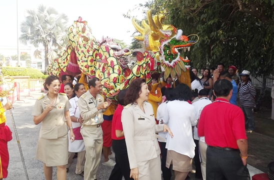 Dragons roam Pattaya as city marks start of Chinese New Year