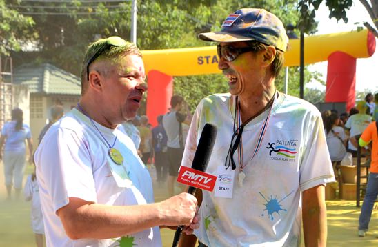 Pattaya�s First Ever Colour Run brings smiles and thumbs up from local community