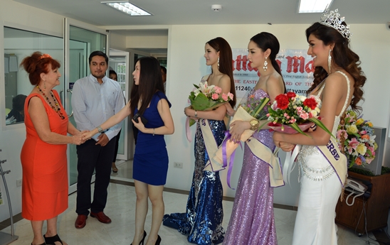 Miss Tiffany�s Universe Visits Pattaya Mail