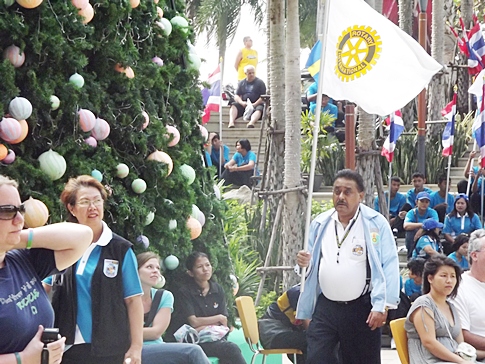 Rotary Youth Exchange Students march for flood relief