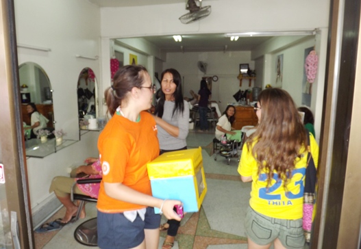 Rotary Youth Exchange Students march for flood relief