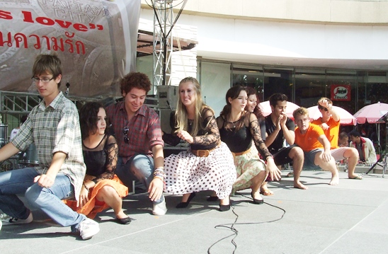 Rotary Youth Exchange Students march for flood relief