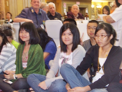 Rotary Youth Exchange Students march for flood relief