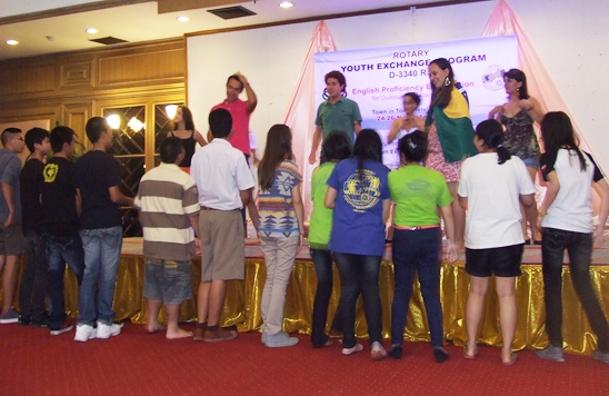 Rotary Youth Exchange Students march for flood relief
