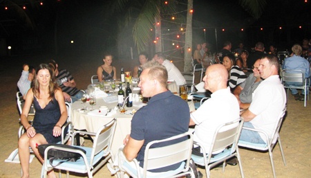 Numbers were down this year, but the club still managed to raise 332,000 baht on the night.