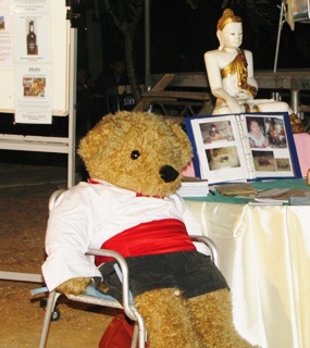 Bertram the Bear is always a popular “guest” at the Charity Club events.