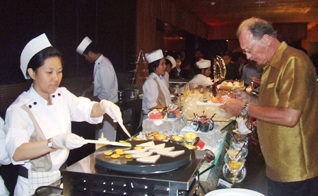 Everyone really enjoyed an interactive dining experience in the open kitchens with stylish atmosphere at Edge.