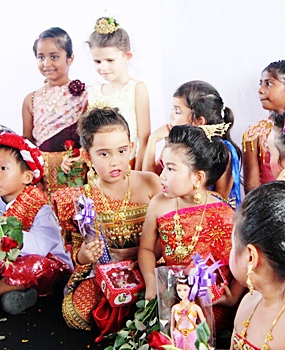 Loy Krathong is also celebrated with a beauty pageant and each child wins a prize.