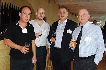 (L to R) Ian Robertson, Markus Wehrhahn, Garry Irvin, and Mike Holloway.