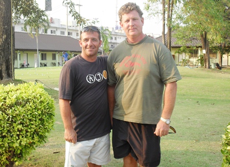 Wednesday’s winners: Gary Jackson and Keith Allen. 