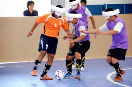 Blind Futsal was a new event introduced at these games.