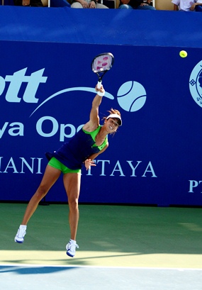 No. 2 seed Ana Ivanovic got off to a good start in her opening match against Thailand’s Nudnida Luangnam. 