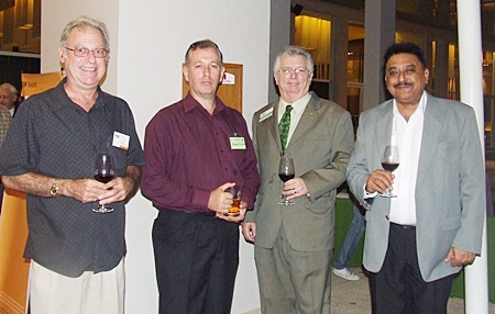 Kerry Matisin (Allied Pickfords), Brendan Richards, Alex Mavro, Peter Malhotra (MD Pattaya Mail Media Group).