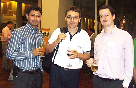 Praveen Jaduvanshi (President Wendt Grinding Technologies), Geoffroy Bousselin (MD Inergy Automotive Svstems), Damien Kerneis (Geodis Wilson Thai Ltd).