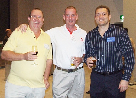 John Clarke (CEO Forbears Freedom Wealth Management), Paul Salisbury (TPME Group), Darrell Cutis (Bangkok Pools).