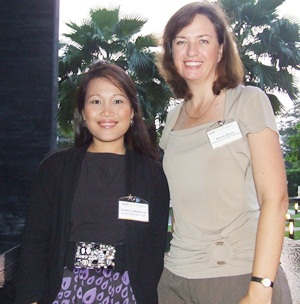 Jurairat Jammanee and Belinda Skinner, charming directors of AustCham Thailand.