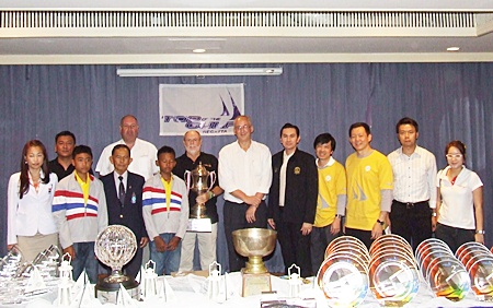The organising committee of the 2011 Top of the Gulf Regatta pose for a group photo at a press conference held Friday, April 29 at Ocean Marina Yacht Club,.