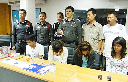 All four have been charged with possession of Class 1 narcotics with intent to sell. 