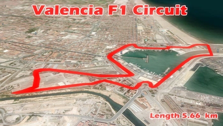 Valencia, racing around the docks 