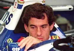 Ayrton Senna in his WilliamsF1 