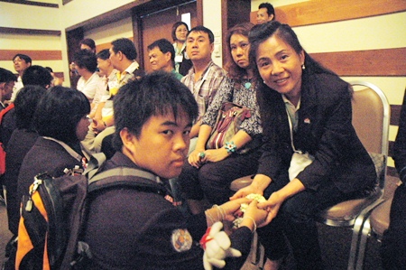 Tears flowed freely during the final ceremonies where children paid homage to their parents.