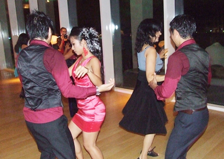 Hot dances to a hot rhythm.