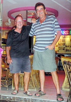 Billy Hewitt and Bruce Gardner, winners at Bangpakong. 