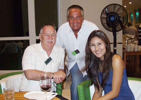 John Mac Vicar (MD Green Line Energy Thailand), Keith Miller (Starfire LEDS) with the charming Rutchadawan Chunnoy.
