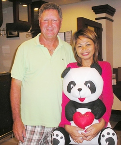 Overall winner Neville Scurrell with his partner Ya Ya and the new addition to the family.