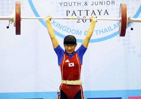 Park Min Kyung of South Korea took overall bronze in the Girls 53kg class. 