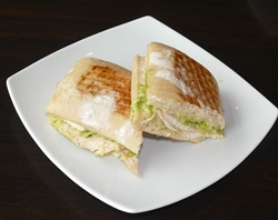 Chicken pesto sandwiches.