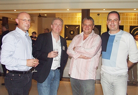 John Hamilton, Michael Parham (CEA), Terry Collins and Mike Davey from Mermaid Offshore Services Ltd.