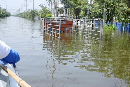 If the supply routes are flooded, and transportation under water, there is no way to get supplies to other places in Thailand, too.