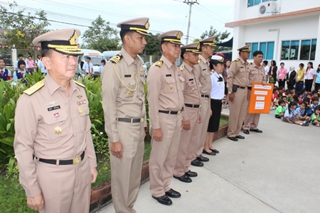 Senior military officers from Sattahip Naval Base arrive at REPS.
