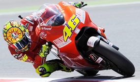 Rossi on Ducati 