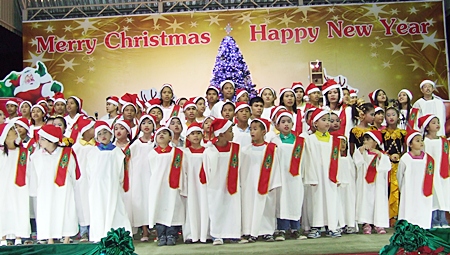 Beautiful young voices fill the air at the Pattaya Orphanage.
