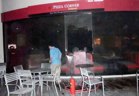 Pizza Corner, Cream & Fudge and Coffee World were gutted by fire Dec. 12. 