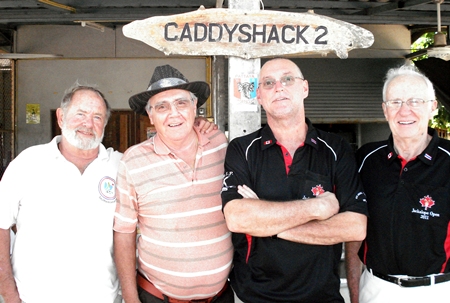 Rich Murphy and Larry Emerson (left) with Matt and Vance Millar. 