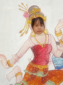 Look at me, I’m a Thai dancer at the Sanctuary of Truth.