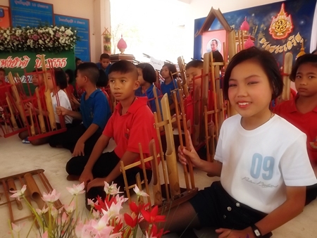 Students at Pattaya School #9 love performing with their musical instruments on Children’s Day.